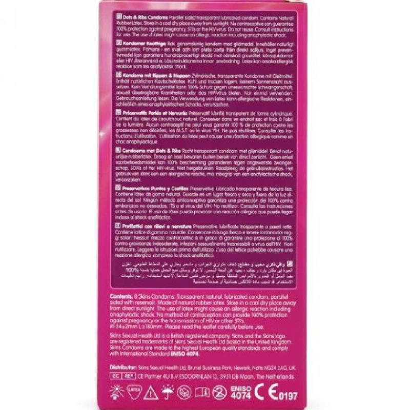 DOTS & RIBS PREMIUM CONDOMS PACK 8