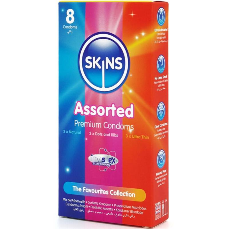 ASSORTED PREMIUM CONDOMS PACK 8