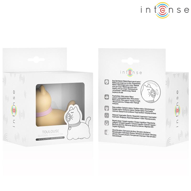 TOULOUSE STIMULATOR WITH 360º ROTATING TONGUE YELLOW