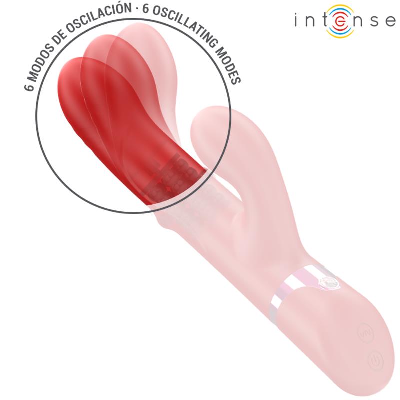 LELE MULTIFUNKCIONALNI VIBRATOR Z VRTENJEM & OSILACIJAMI & STIMULACIJO RDEČA