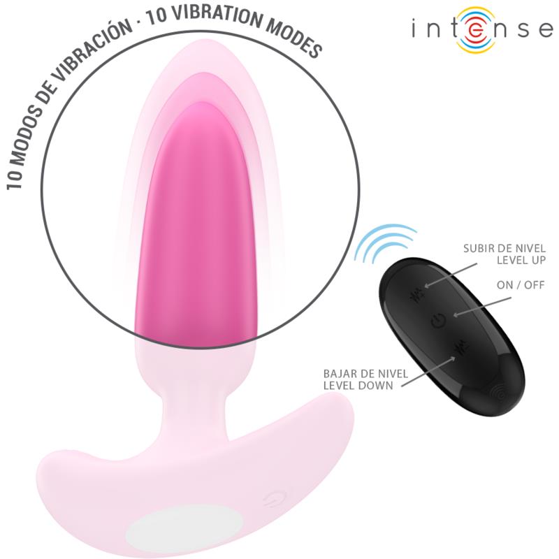ROSS ANAL PLUG 10 VIBRATIONS PINK REMOTE CONTROL