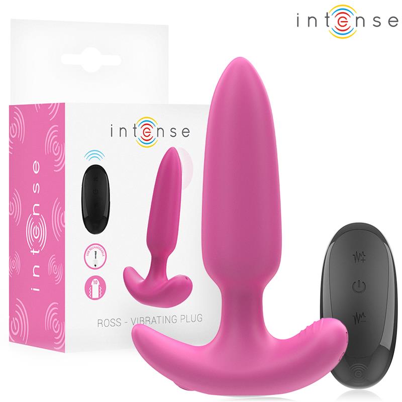 ROSS ANAL PLUG 10 VIBRATIONS PINK REMOTE CONTROL