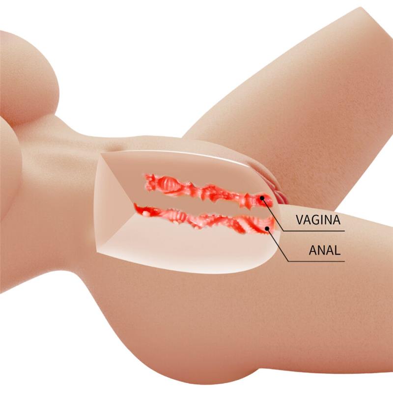 LILY REALISTIC FEMALE TORSO VAGINA AND ANAL 4 KG