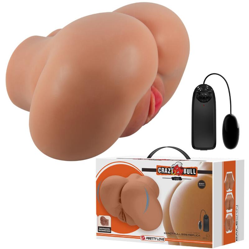 LUNA VIBRATOR BUTT WITH REALISTIC VAGINA AND ANUS CONTROL REMOTO