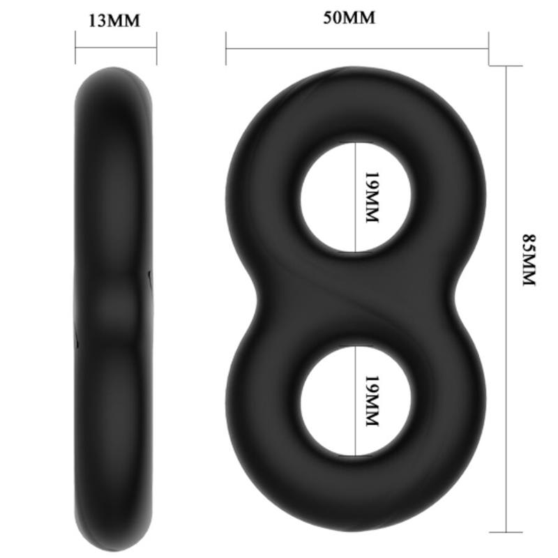 DVOJNI INFINITY SILIKONSKI PRSTAN