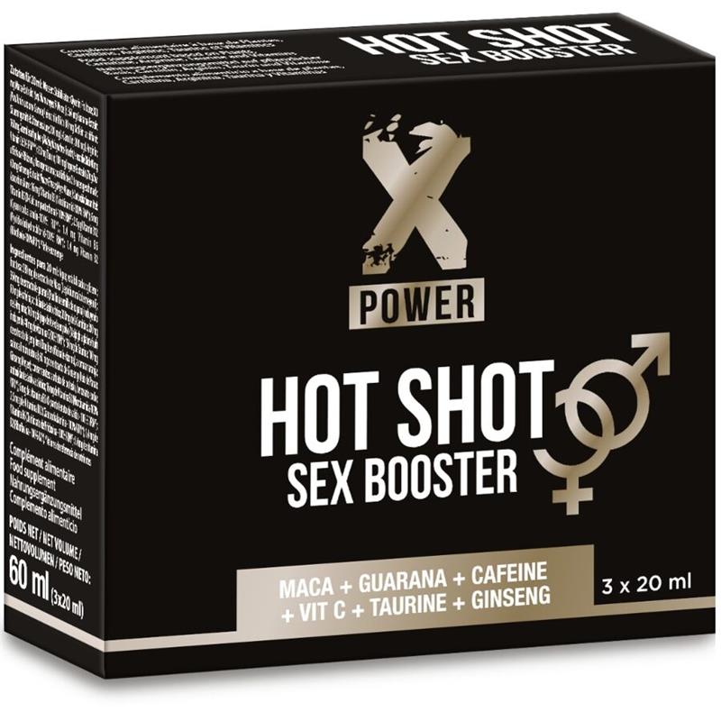 HOT SHOT SEX BOOSTER INCREASE LIBIDO 3 X 20 ML