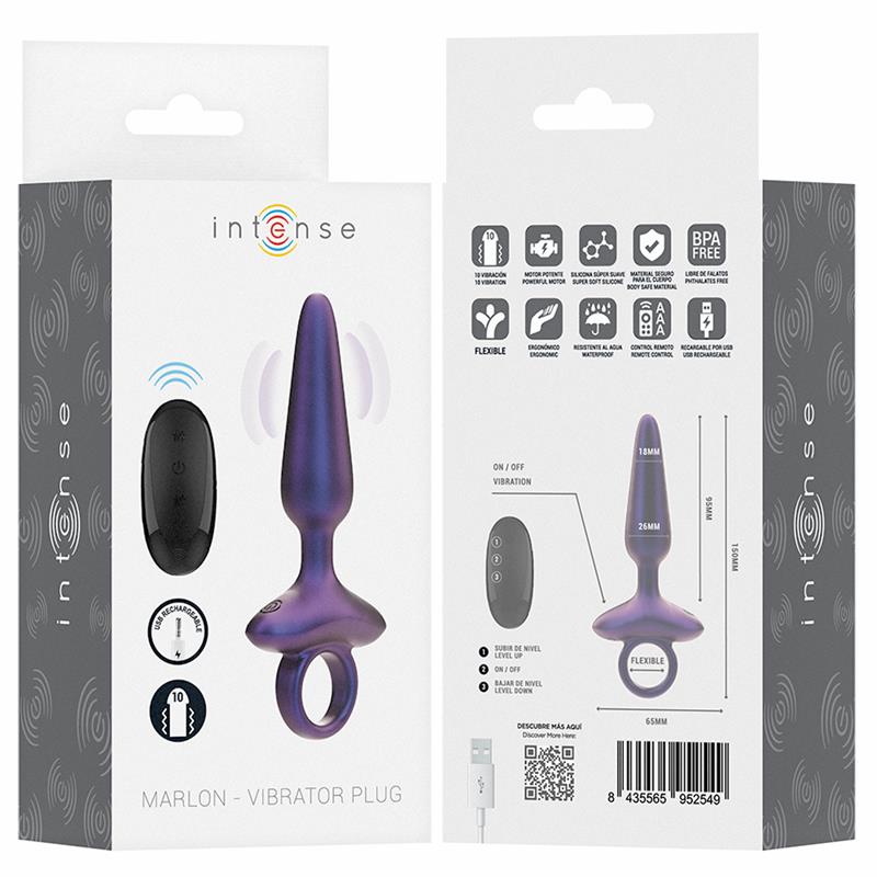 MARLON VIBRATING ANAL PLUG MODEL 4 REMOTE CONTROL