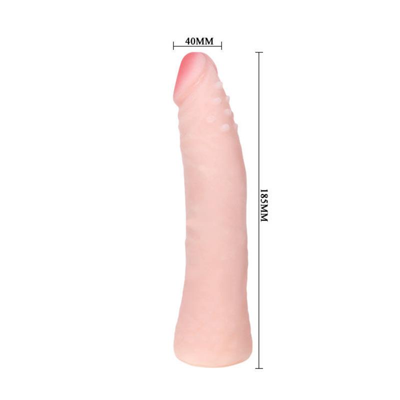REALISTIC SKIN TOUCH SILICONE DILDO 19 CM RANDOM BOX COLOR