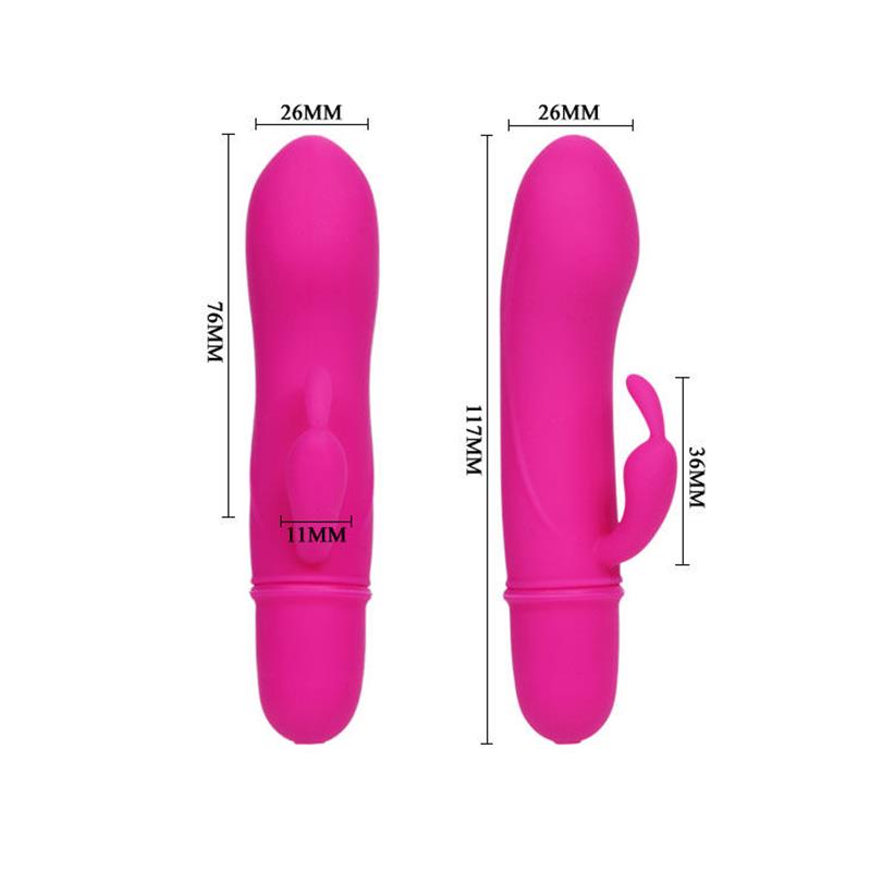 FLIRTATION VIBRATOR WITH RABBIT CAESAR