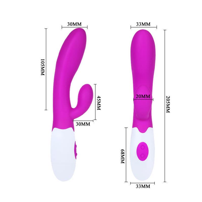 FLIRTATION ALVIS VIBRATOR WITH CLITORIS STIMULATOR