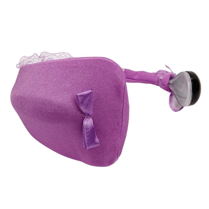 THONG WITH VIBRATOR WITH LILAC REMOTE CONTROL