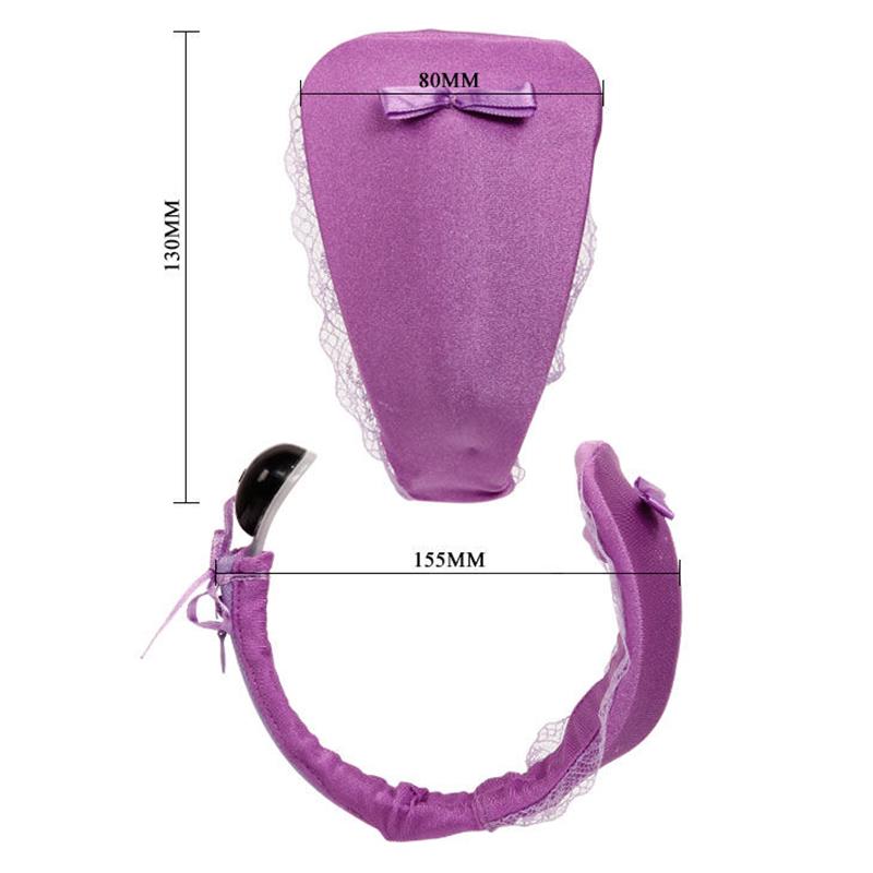 THONG WITH VIBRATOR WITH LILAC REMOTE CONTROL