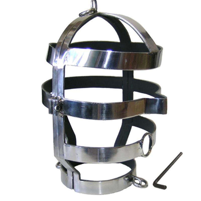 MASK WITH STEEL NECKLACE