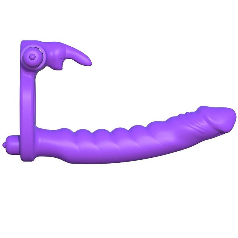SILIKONSKI DVOJNI VIBRATOR ZAJEC