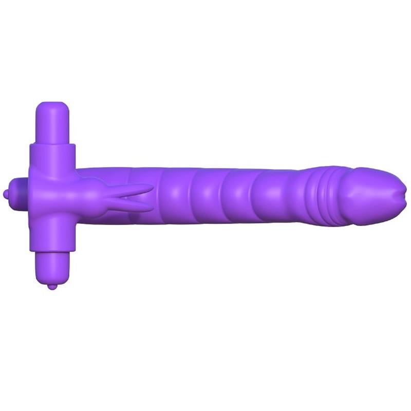SILIKONSKI DVOJNI VIBRATOR ZAJEC