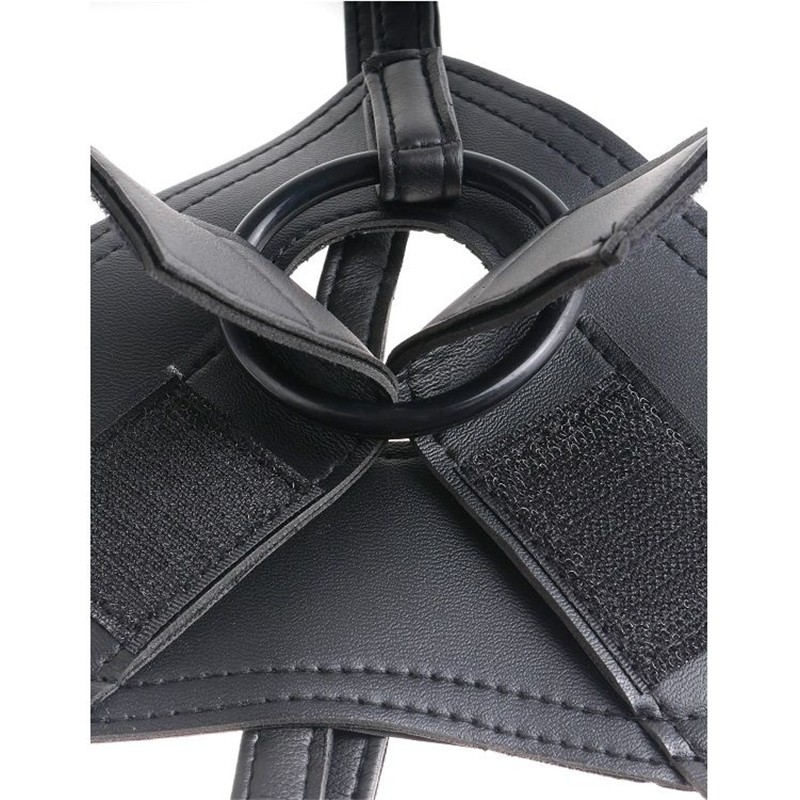HARNESS WITH BLACK REALISTIC PENIS 22.9 CM
