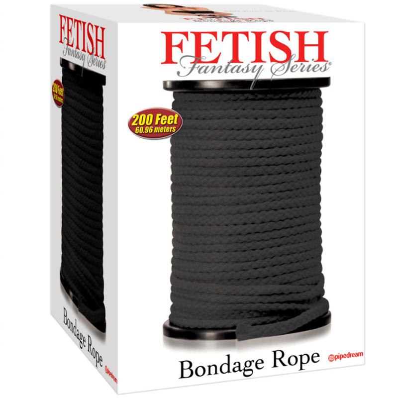 SERIES BONDAGE ROPE BLACK 60.96 METERS