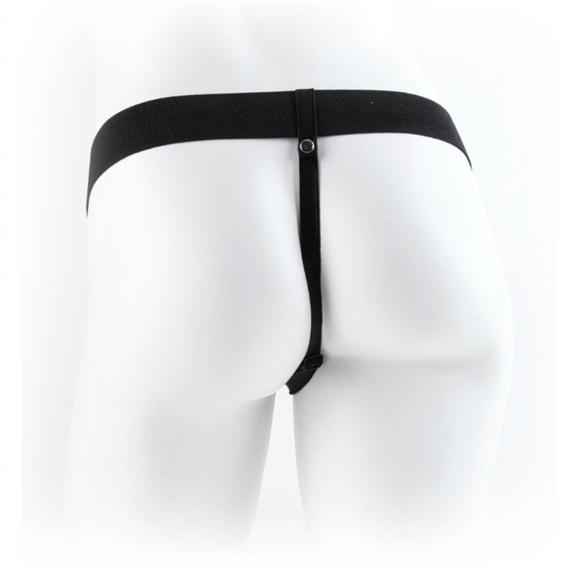 SERIES 7 HOLLOW STRAP-ON WITH BALLS 17.8CM FLESH