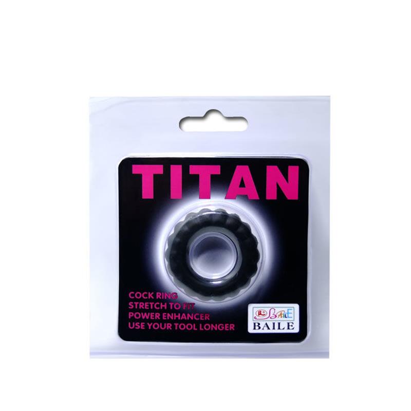 TITAN COCKRING BLACK 2 CM