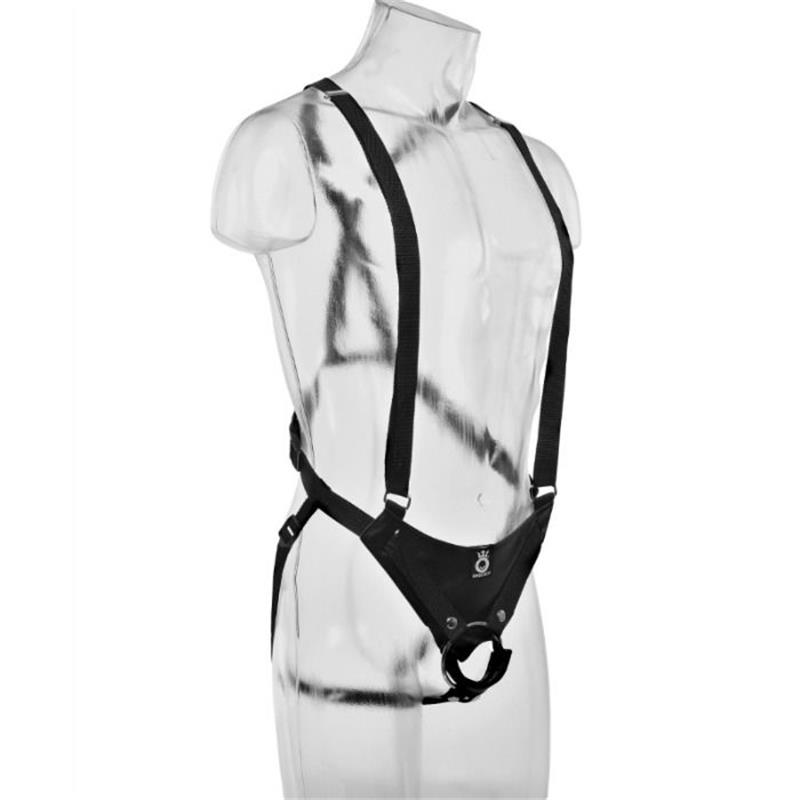 28 CM HOLLOW STRAP-ON SUSPENDER SYSTEM FLESH
