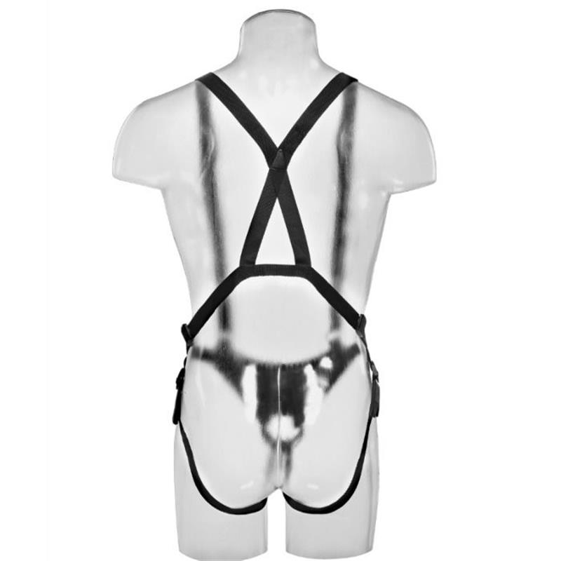 30.5 CM HOLLOW STRAP-ON SUSPENDER SYSTEM - FLESH