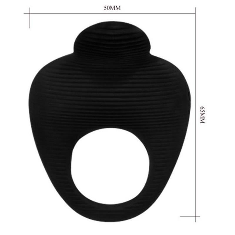 THIMBLE VIBRATOR RING BLACK