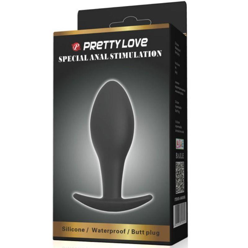 ANAL PLUG SILICONE ANCHOR 8.5 CM BLACK