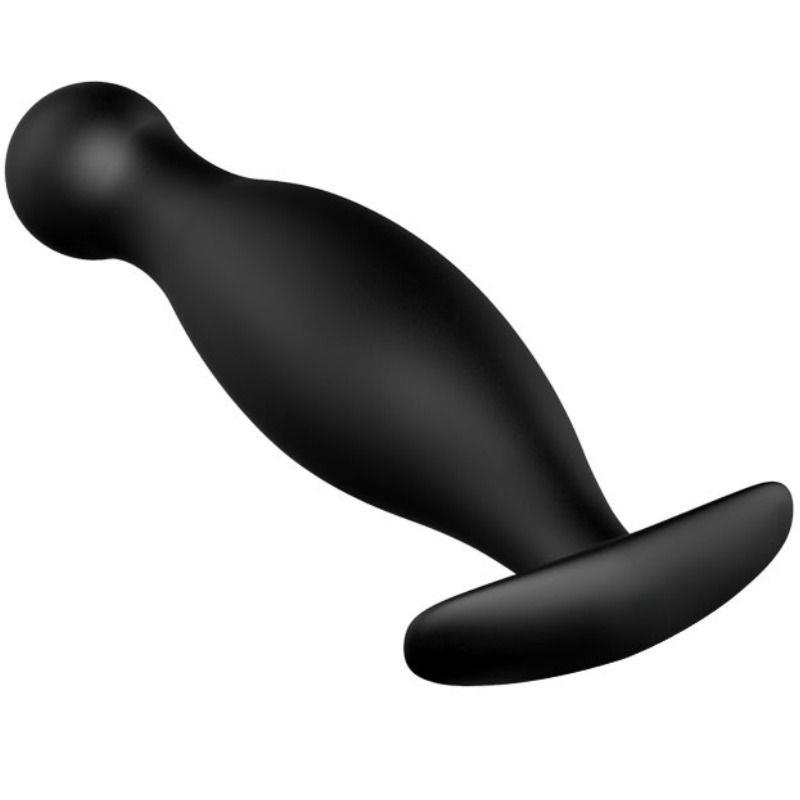 SILICONE ANAL PLUG 11.7 CM BLACK