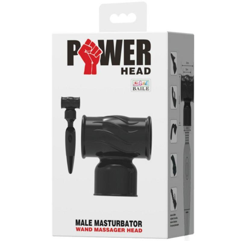 POWER HEAD INTERCHANGEABLE HEAD FOR MALE MASSAGER
