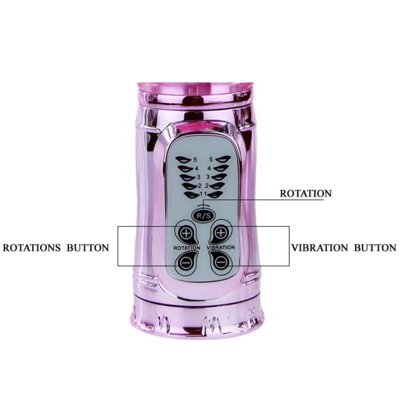 POLNJEN VIBRATOR Z ROTACIJO IN UTRIPANJEM BUTTERF STIMULATOR