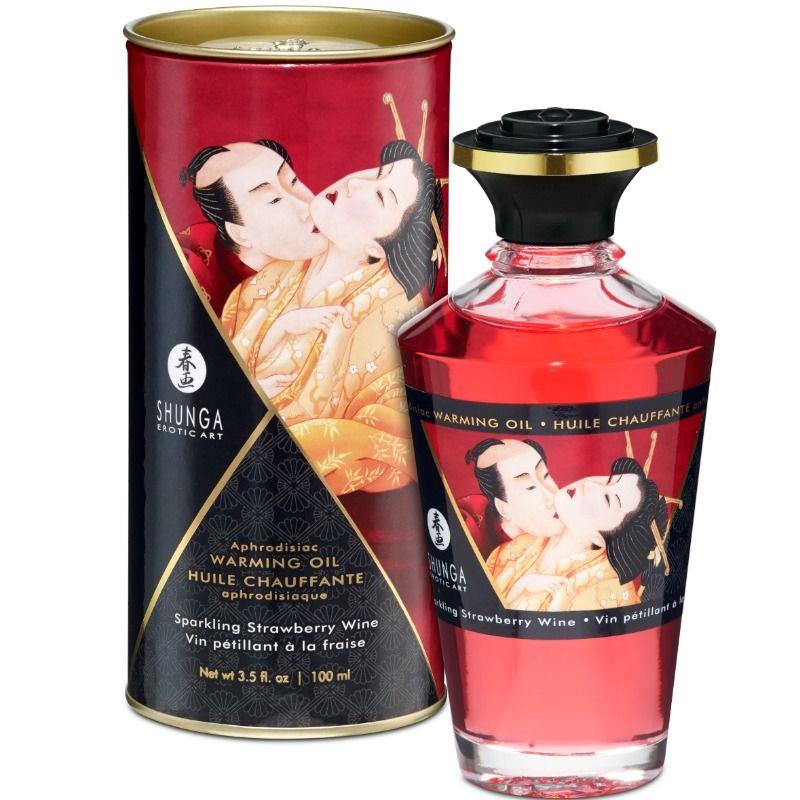 STRAWBERRIES AND CAVA HEAT EFFECT MASSAGE OIL 100 ML