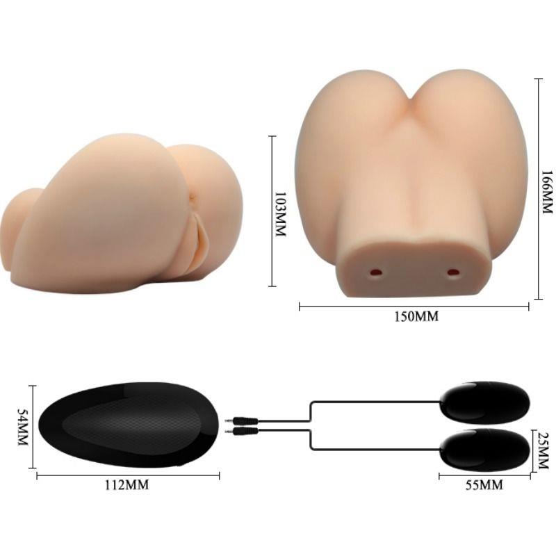 REALISTIČNA VAGINA IN ANUS Z VIBRACIJO POZICIJA 6