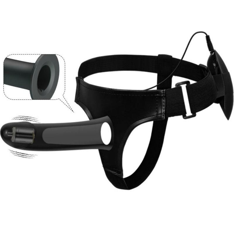 VITO STRAP ON S HOLLOW DILDO I VIBRACIJOM 17.3 CM