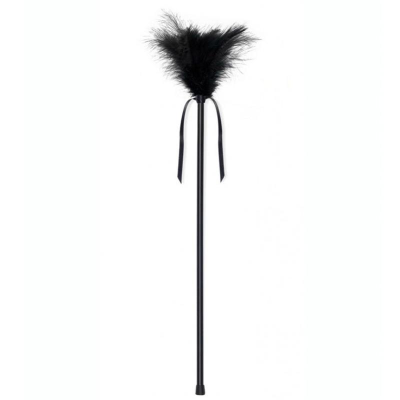 BLACK FEATHERS 40 CM