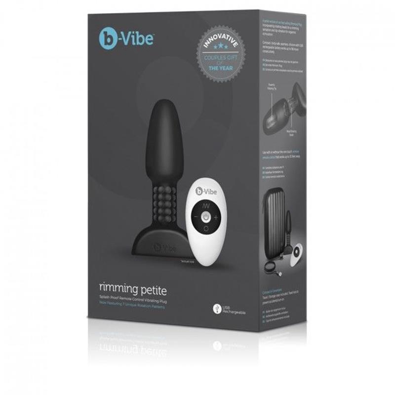 RIMMING REMOTE CONTROL ANAL PLUG PETITE BLACK
