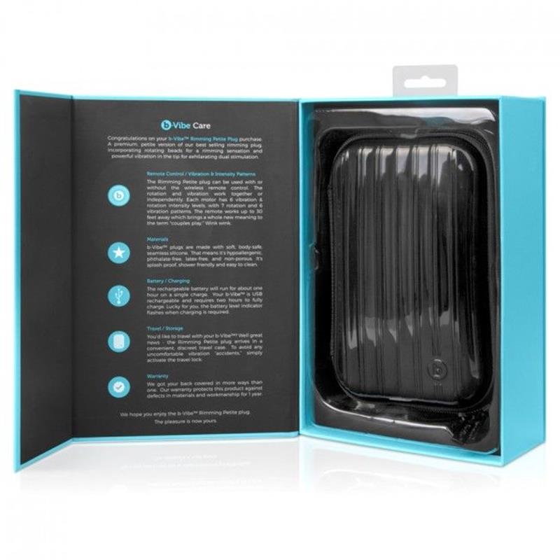 RIMMING REMOTE CONTROL ANAL PLUG PETITE BLACK