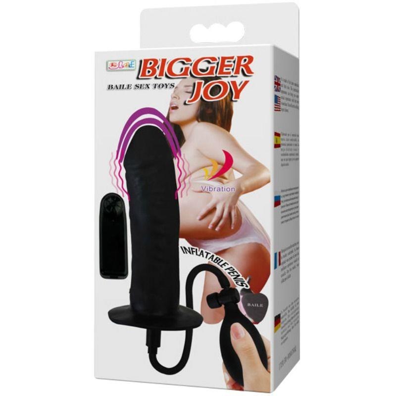 BIGGER JOY INFLATABLE PENIS WITH VIBRATION 16 CM