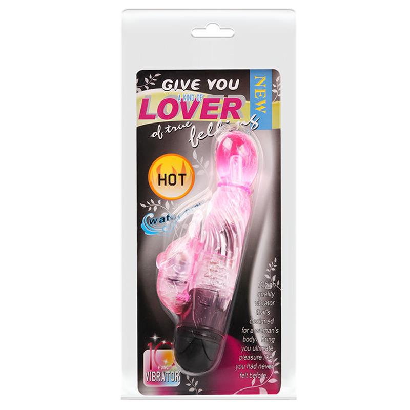 GIVE YOU A KIND OF LOVER VIBRATOR WITH PINK RABBIT 10 MODES