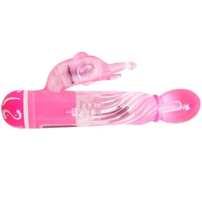 MULTISPEED VIBRATOR WITH PINK STIMULATOR