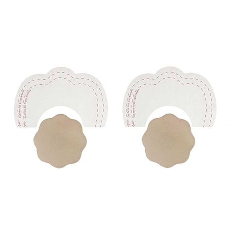 BREASTS ENHANCER + NIPPLE COVERS SILK CUP D/F