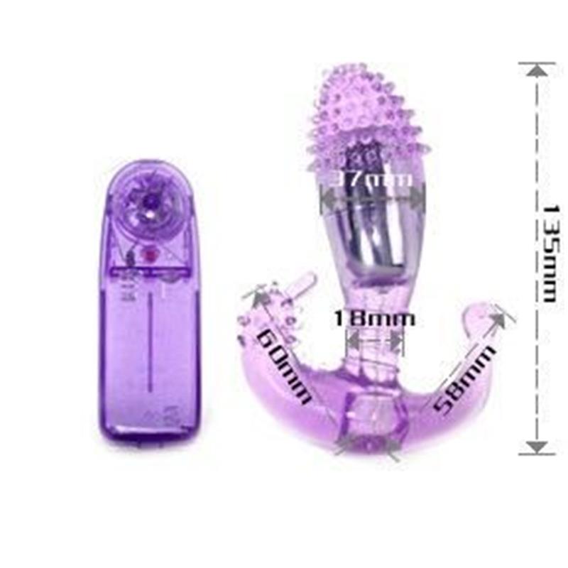 LILAC VAGINAL AND ANAL STIMULATOR WITH VIBRATION