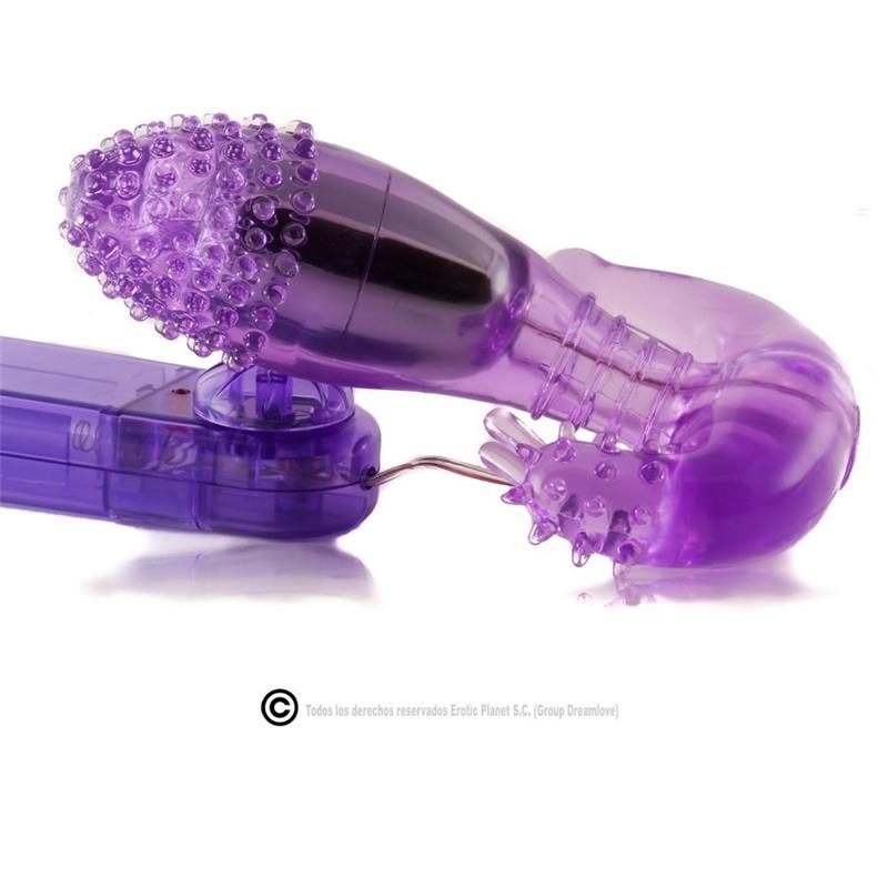 LILAC VAGINAL AND ANAL STIMULATOR WITH VIBRATION