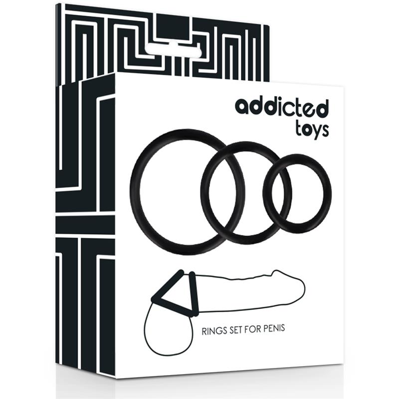RINGS SET FOR PENIS BLACK