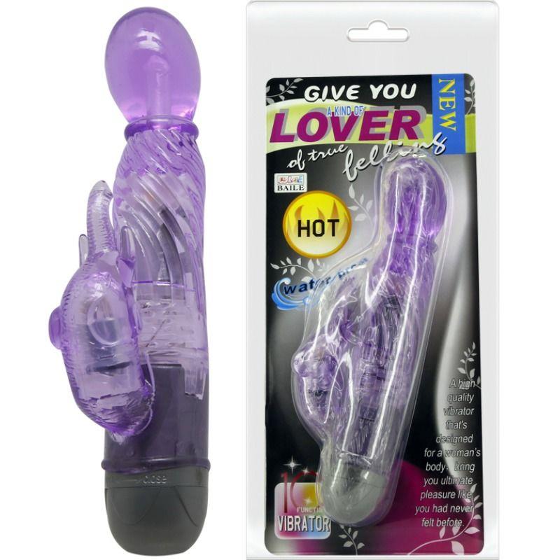 Dajte vam vrsto ljubimca vibrator z lila zajčkom 10 načinov
