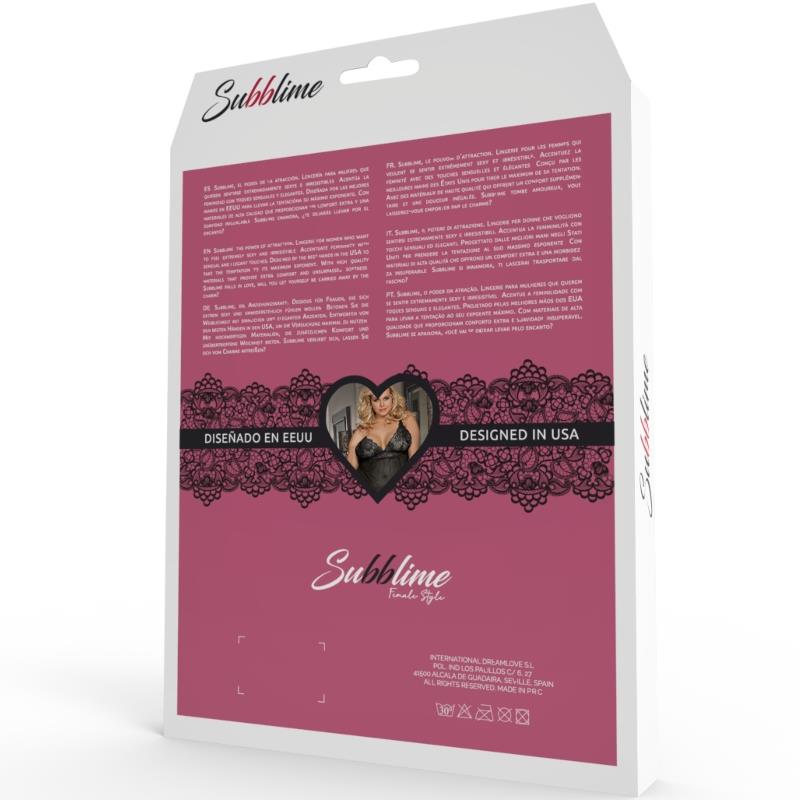 QUEEN PLUS LACE PEIGNOIR FLARED SLEEVES