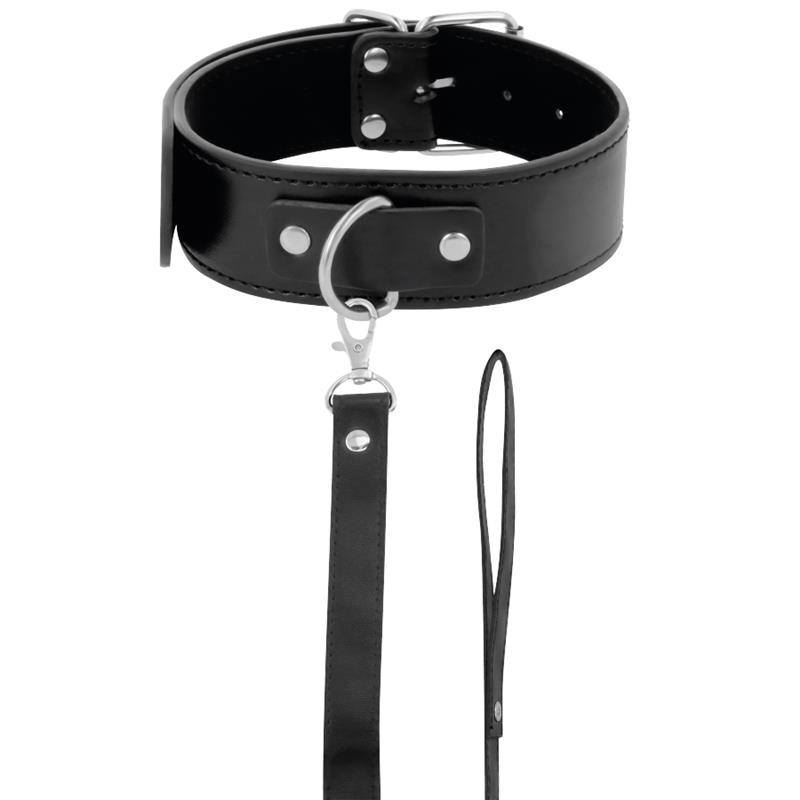 POSTURE NECKLACE WITH LEATHER CHAIN