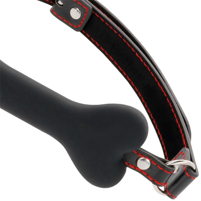 BLACK BONE SILICONE GAG