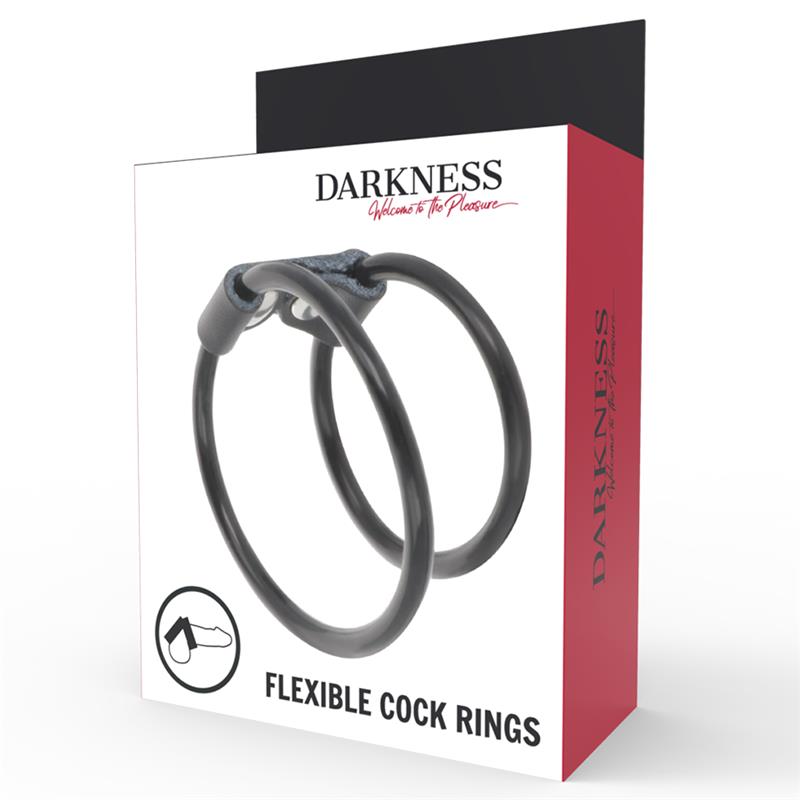 DOUBLE FLEXIBLE PENIS RING