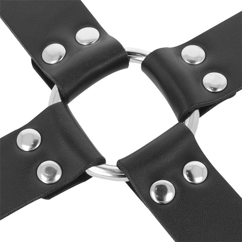 LEATHER HANDCUFFS FOR FOOT AND HANDS BLACK