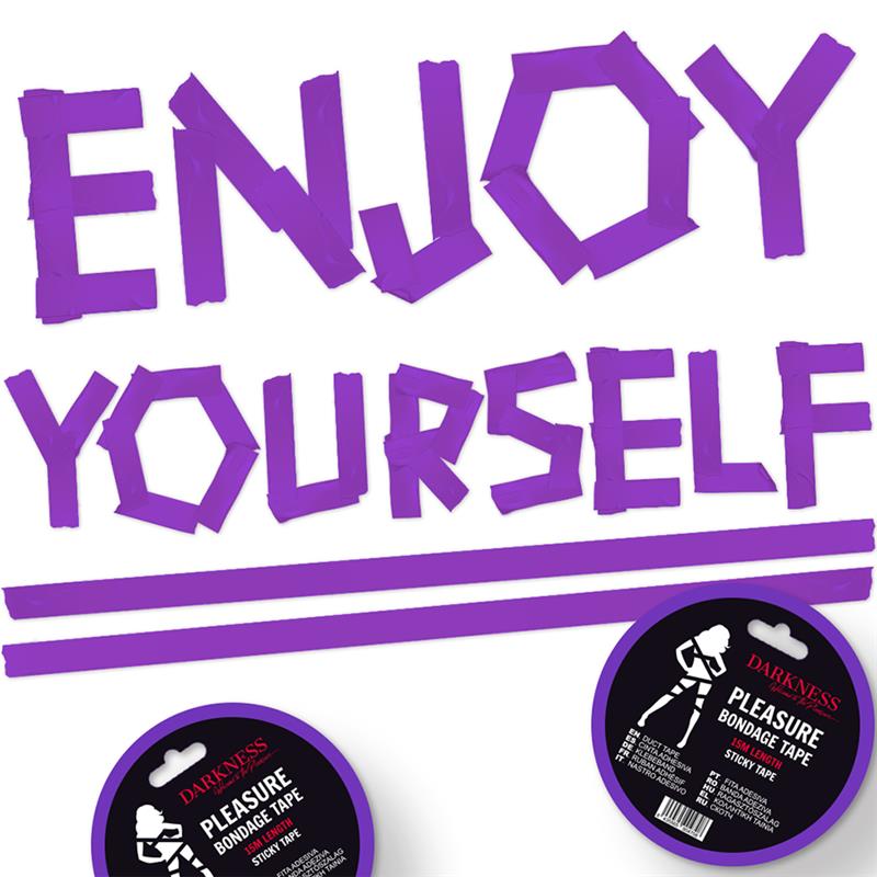 ADHESIVE LILAC BONDAGE TAPE 15M